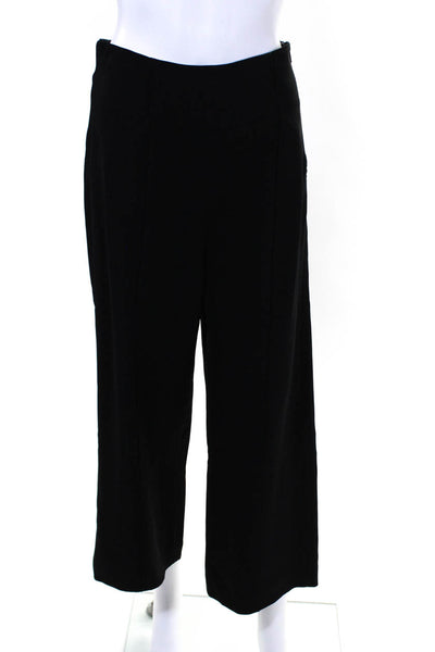 A.L.C. Womens Pleated Front High-Rise Side Zip Straight Leg Pants Black Size 6