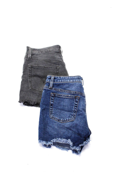 Joes Levis Womens Denim Cut Off Shorts Blue Black Size 26 Lot 2