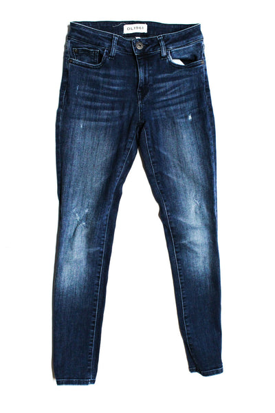 DL1961 Closed Womens Distressed Denim Skinny Jeans Pants Blue Pink Size 25 Lot 2