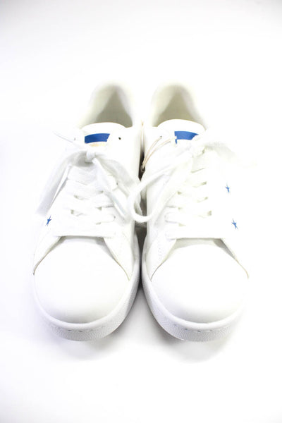 Pantofola dOro Womens Faux Leather Low Top Lace Up Sneakers White Size 7US 37EU