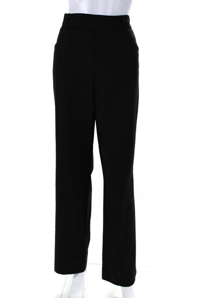 Strenesse Gabriele Strehle Women's Mid Rise Straight Leg Pants Black Size 12