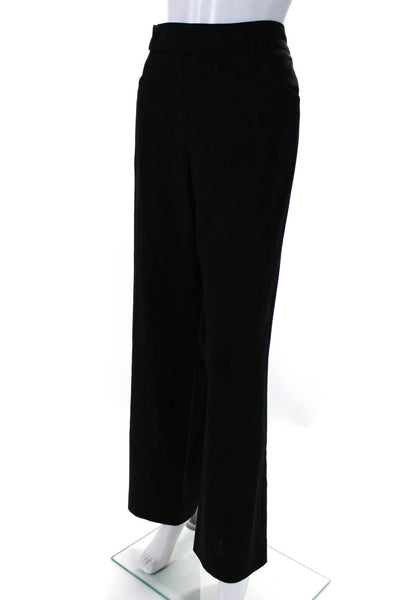 Strenesse Gabriele Strehle Women's Mid Rise Straight Leg Pants Black Size 12