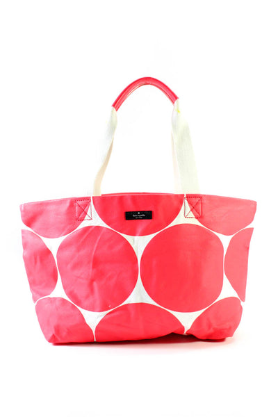 Kate Spade Women's Top Straps Handle Tote Handbag Polka Dot Size M