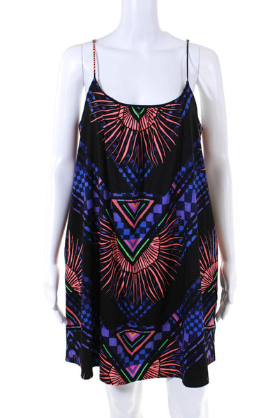 Mara Hoffman Womens Abstract Print Sleeveless Dress Black Size Small