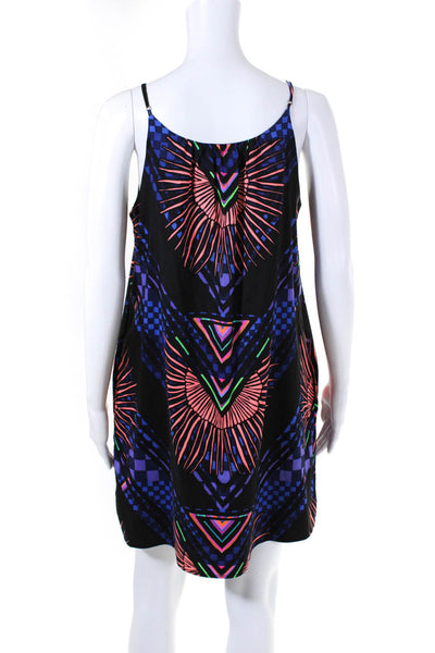 Mara Hoffman Womens Abstract Print Sleeveless Dress Black Size Small