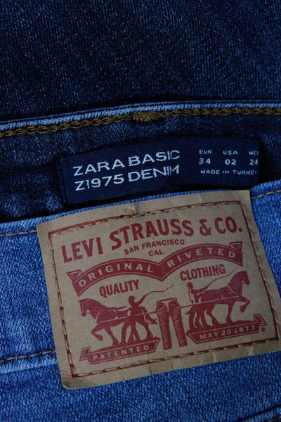 Levi Strauss & Co Zara Basic Womens Jeans Pants Blue Size 23 2 Lot 2