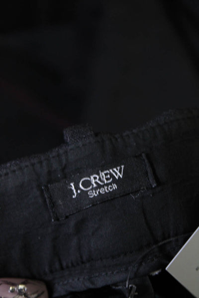 J Crew Womens Side Zip High Rise Pleated Straight Leg Pants Gray Wool Size 2