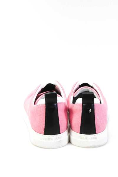 Pierre Hardy Womens Slip On Platform Sneakers Pink Size 39 9