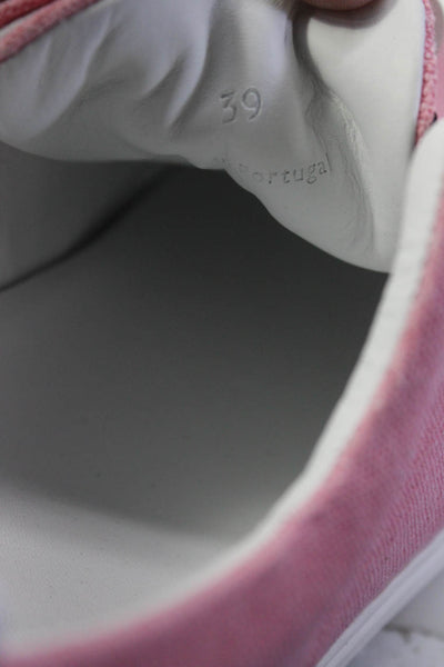 Pierre Hardy Womens Slip On Platform Sneakers Pink Size 39 9