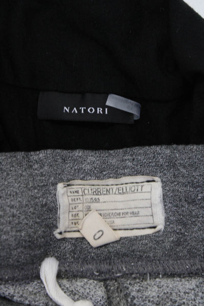 Natori Current/Elliot Womens Short Sleeved Top Pants Black Gray Size XS 0 Lot 2