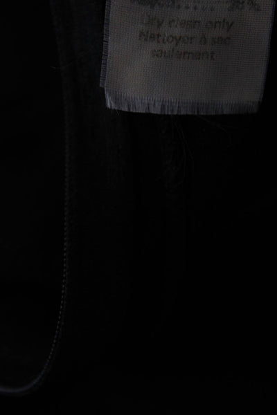 Sonia Rykiel Womens Vintage Crepe Bow High Neck Flare Midi Dress Black Size 6