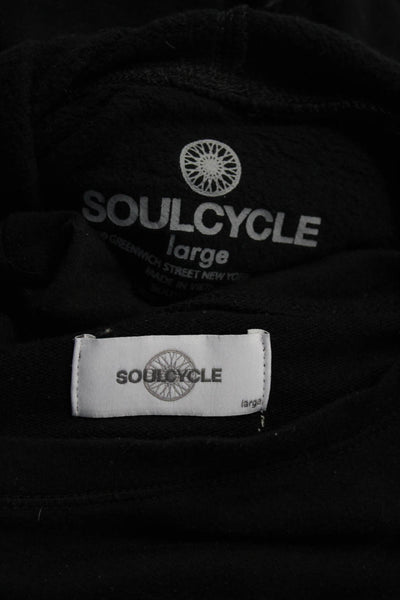 Soul Cycle Womens Sweaters Black Cotton Size Large Lot 2