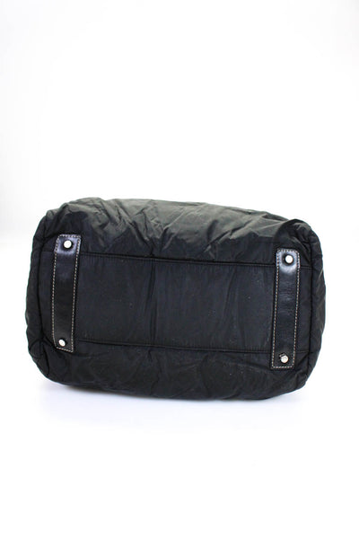 Kate Spade Womens Zipped Textured Double Handle Puffer Shoulder Handbag Black
