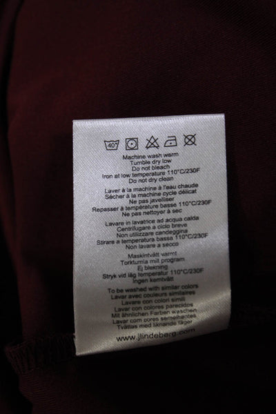 J. Lindeberg Mens Marron Collar Graphic Print Short Sleeve Polo Shirt Size XL