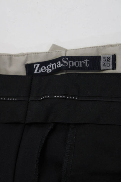 Boss Hugo Boss Zegna Sport Mens Straight Leg Dress Pants Navy Size 42 L 50 Lot 2