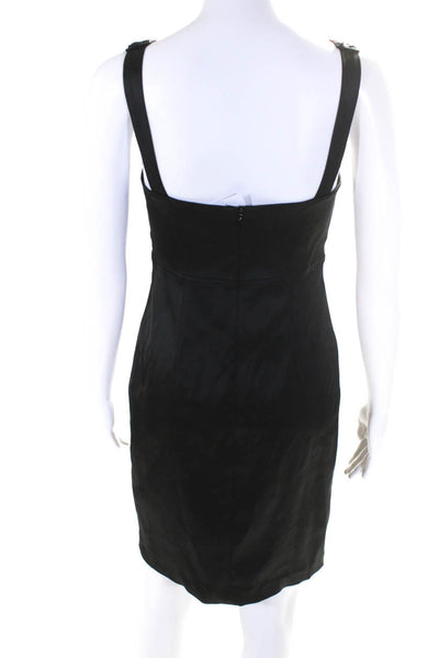 David Meister Women's Sleeveless Embellished Mini Dress Black Size 2