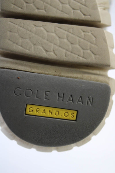 Cole Haan Grand.OS Womens Mesh Geometric Textured Lace-Up Loafers Gray Size 7.5