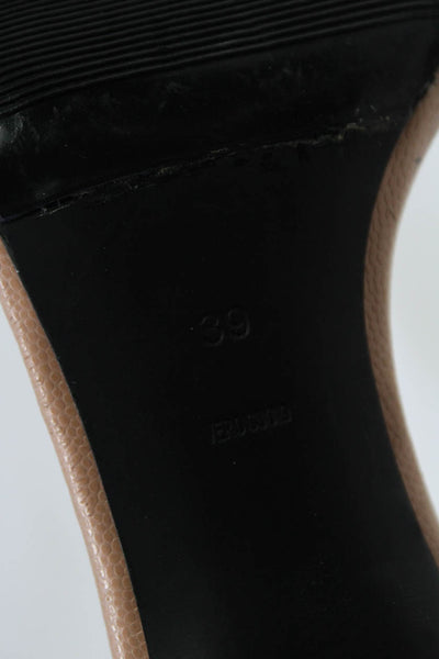 Alexander Wang Women's Leather Open Toe Ankle Strap Heels Pink Size 9