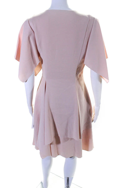 Adeam Womens Asymmetric Scarf Dress Petal Pink Size 2
