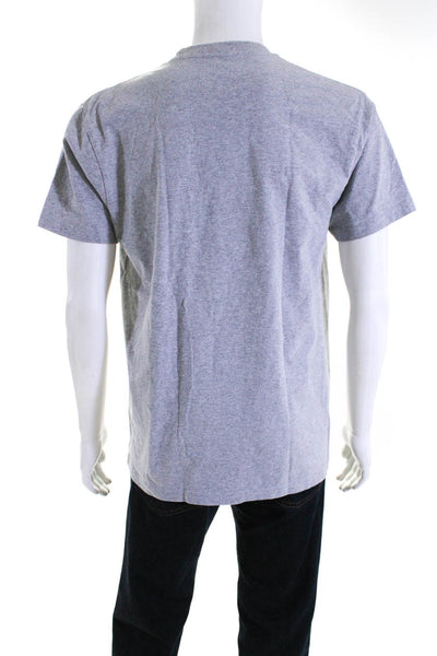 Supreme Men's Cotton Short Sleeve Graphic Print Crewneck T-Shirt Gray Size M