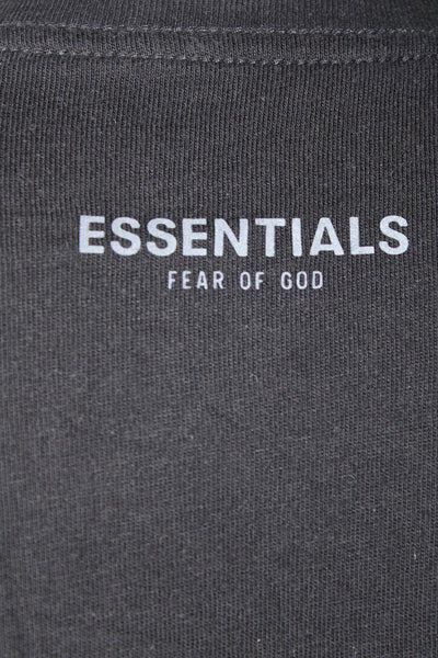 Essentials Fear of God Men's Cotton Short Sleeve Graphic T-Shirt Black Size S
