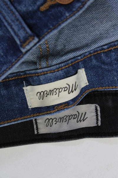 Madewell Womens Cotton High-Rise Skinny Leg Denim Jeans Blue Black Size 23 Lot 2