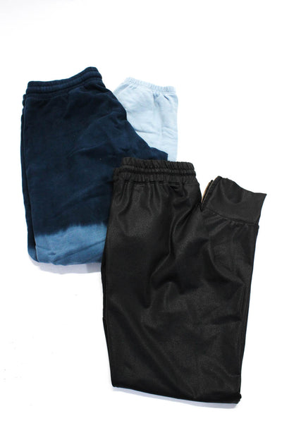 Six/Fifty LNA Women's Skinny Ankle Drawstring Pants Blue Black Size S L Lot 2