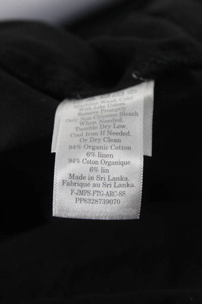 Everlane Womens Black The Fatigue Short Sleeve Jumpsuit Size 2