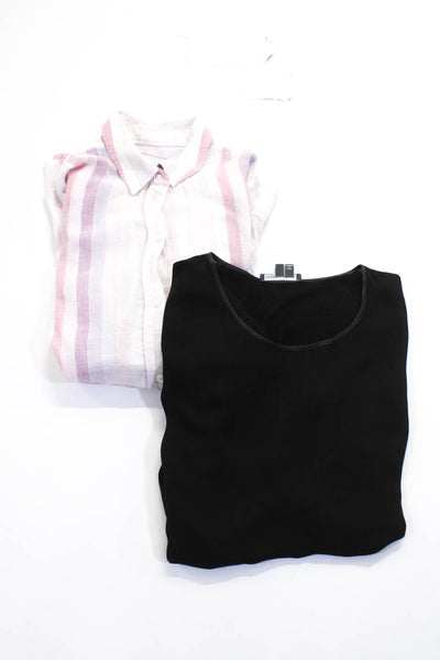 Rails Vince Women's Striped Long Sleeve Button Down Shirt Pink Size S, Lot 2