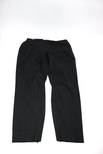 Polo Ralph Lauren Womens Mid Rise Flat Front Slim Pants Black Size 14 Lot 2