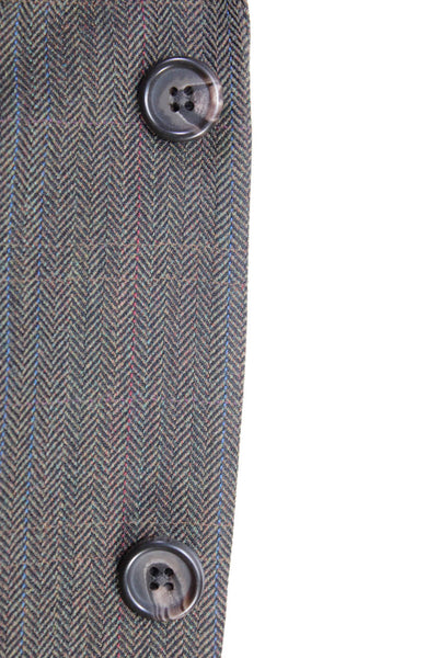 Lauren Ralph Lauren Men's Two Button Fully Lined Wool Blazer Brown Size 42L