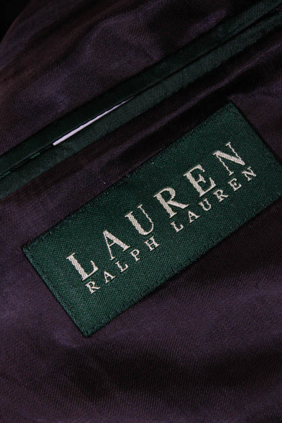 Lauren Ralph Lauren Men's Two Button Fully Lined Wool Blazer Brown Size 42L