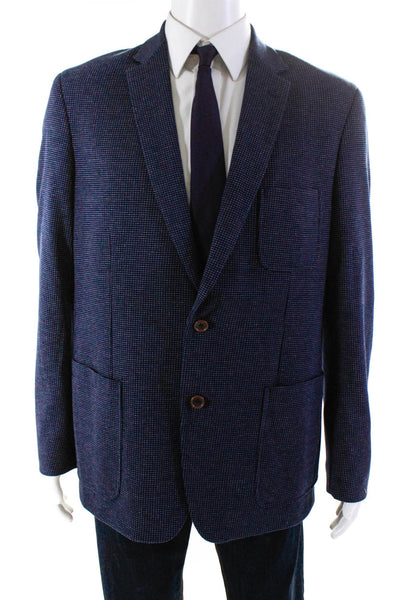 English Laundry Men's Two Button Single Breasted Blazer Jacket Blue Size 42L