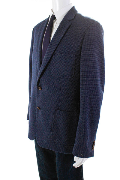 English Laundry Men's Two Button Single Breasted Blazer Jacket Blue Size 42L