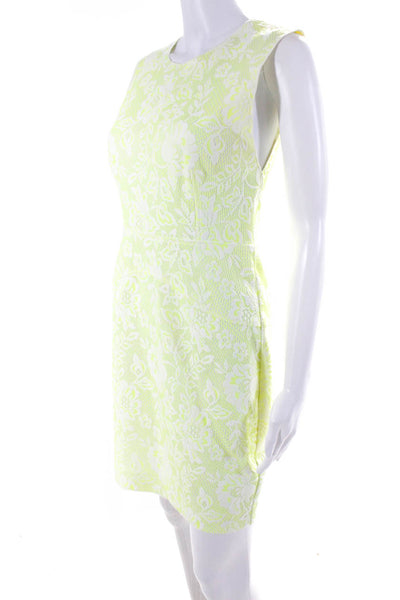 Dolce Vita Womens Scoop Neck Sleeveless Lace A-Line Mini Dress Neon Green Size M