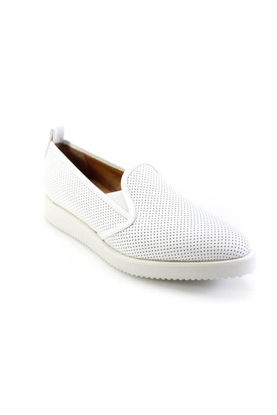 Everlane Womens The Leather Street Shoe  White Perforated Size 7
