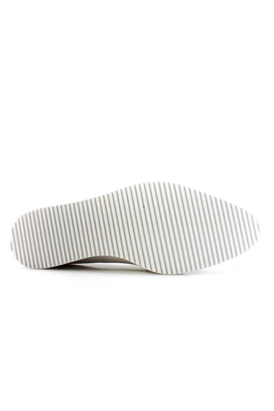 Everlane Womens The Leather Street Shoe  White Perforated Size 7
