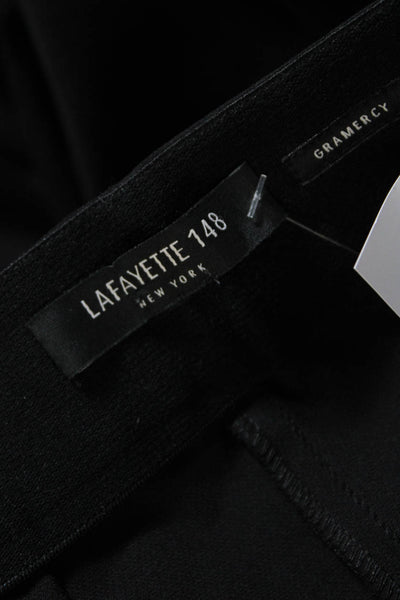 Lafayette 148 New York Womens 'Gramercy' Pleated Front Skinny Pants Black Size M