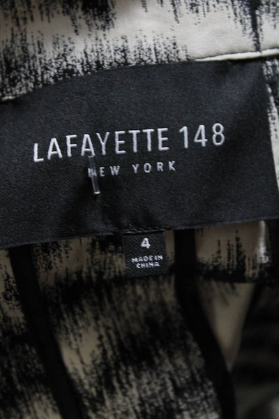 Lafayette 148 New York Women's Long Sleeves Snap Button Jacket Black Size 4