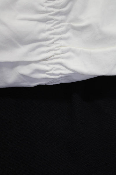 Club Monaco Women's Midi Skirt Knit Pants White Black Size 0 XS Lot 2