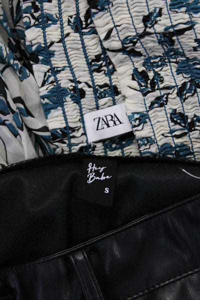 Zara Women's Smocked Waist Tiered Maxi Skirt Floral Size S Lot 2