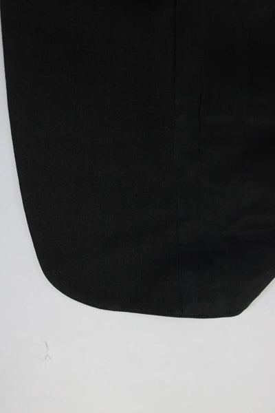 Pierre Cardin Paris Mens Two Piece Suit Blazer Pleated Pants Dark Gray Size 44