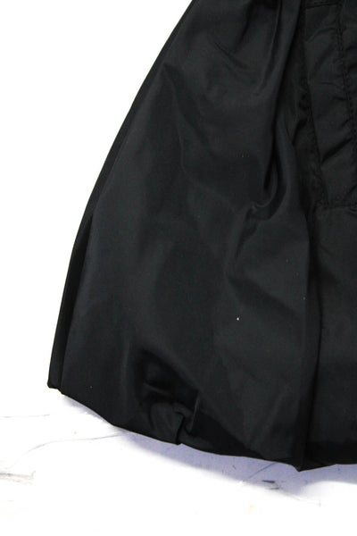 Habitual Girls Long Sleeve Drawstring Waist Hooded Anorak Jacket Black Size 18M