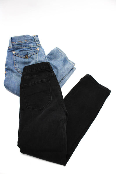 LRL Lauren Jeans Women's High Rise Jeans Black Blue Size 28 Lot 2