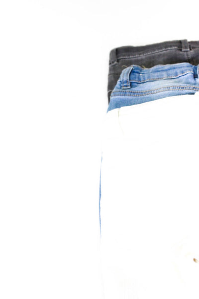 Zara Baby Zara Girls Cotton Denim Jeans Pants Blue White Gray Size 3-4 4-5 Lot 3