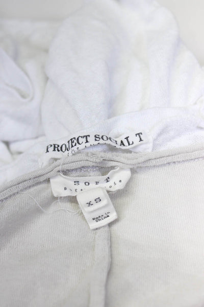Project Social T Bobi Joie Womens Tees T-Shirts White Size XS M Lot 3