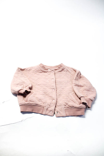 Zara Petite Hailey Lila + Hayes Girls Quilted Bomber Jacket Pink Size 2/3Y Lot 4