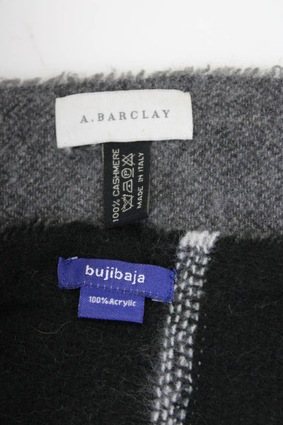 Bujibaja A. Barclay Womens Wide Scarves Shawls Wraps Black Size OS Lot 2