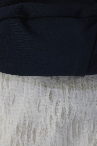 Eberjey Women's Strapless Romper Slip Dress Navy Ivory Size XS S/M Lot 2