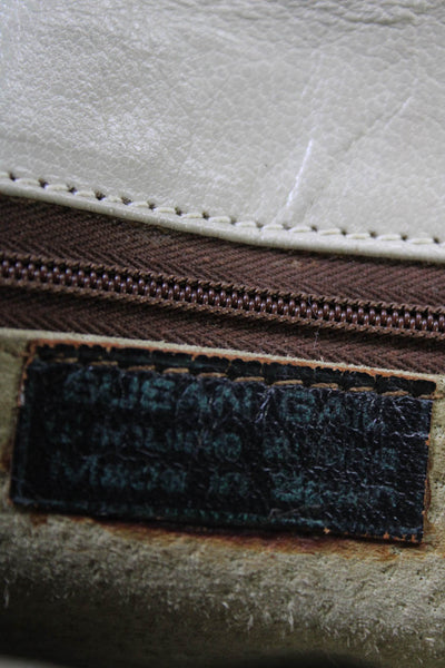 Susan Gail Leather Snakeskin Print Chain Strap Vintage Shoulder Handbag Brown